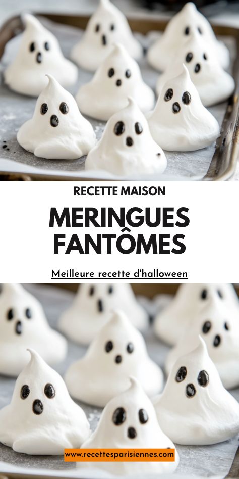 Lien affichant un article pour une recette de Meringues Fantômes